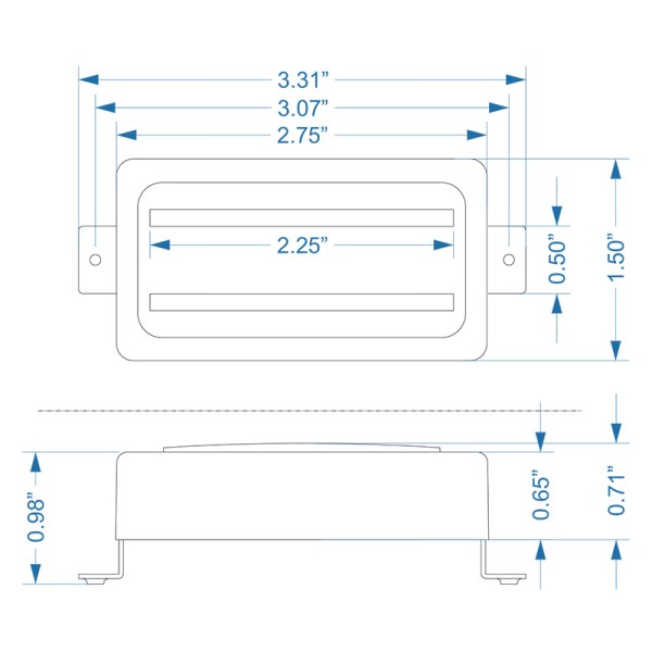 DB humbucker set nickel 4C
