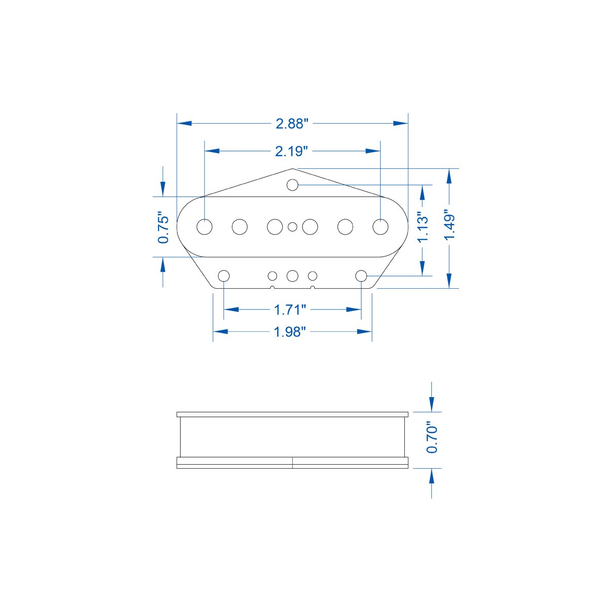 Alnico 3 T set chrome