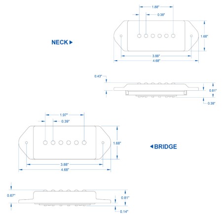 P90 Dogear Casino LW medium narrow neck chrome