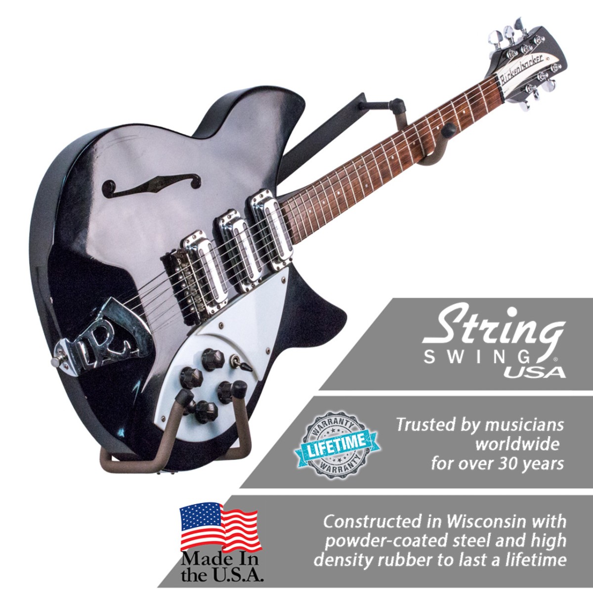 BCC151 horizontal electrical guitar wall mount N