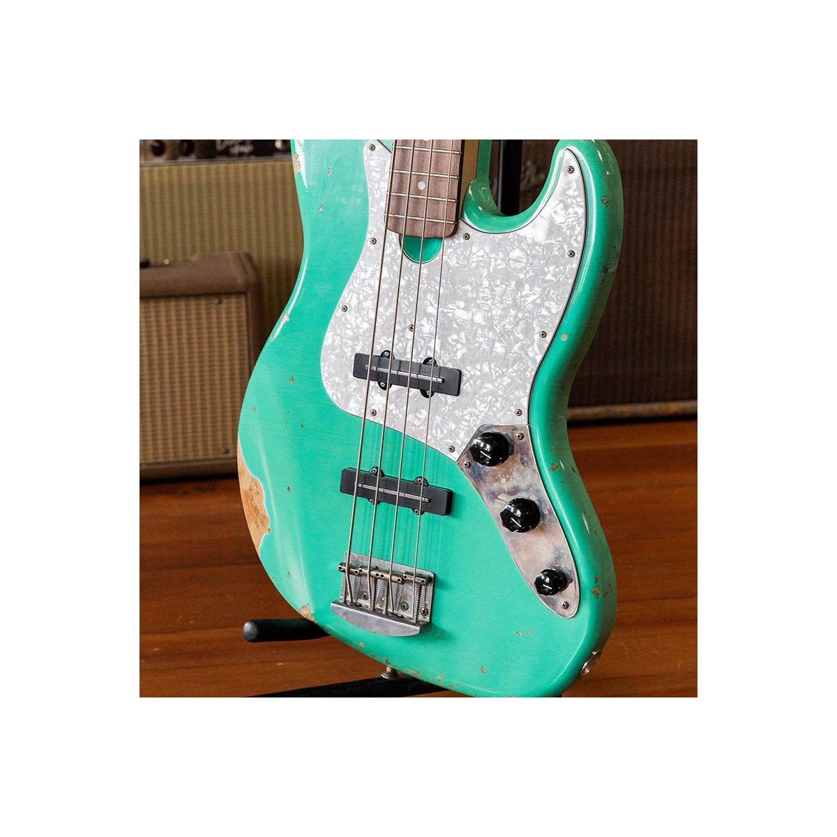 BS Jazz bass bridge black 4S