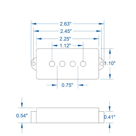 Pbass split coil white 4S