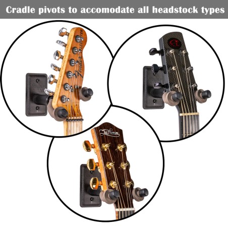 CC11W Classical Guitar Hanger Wall Mount black