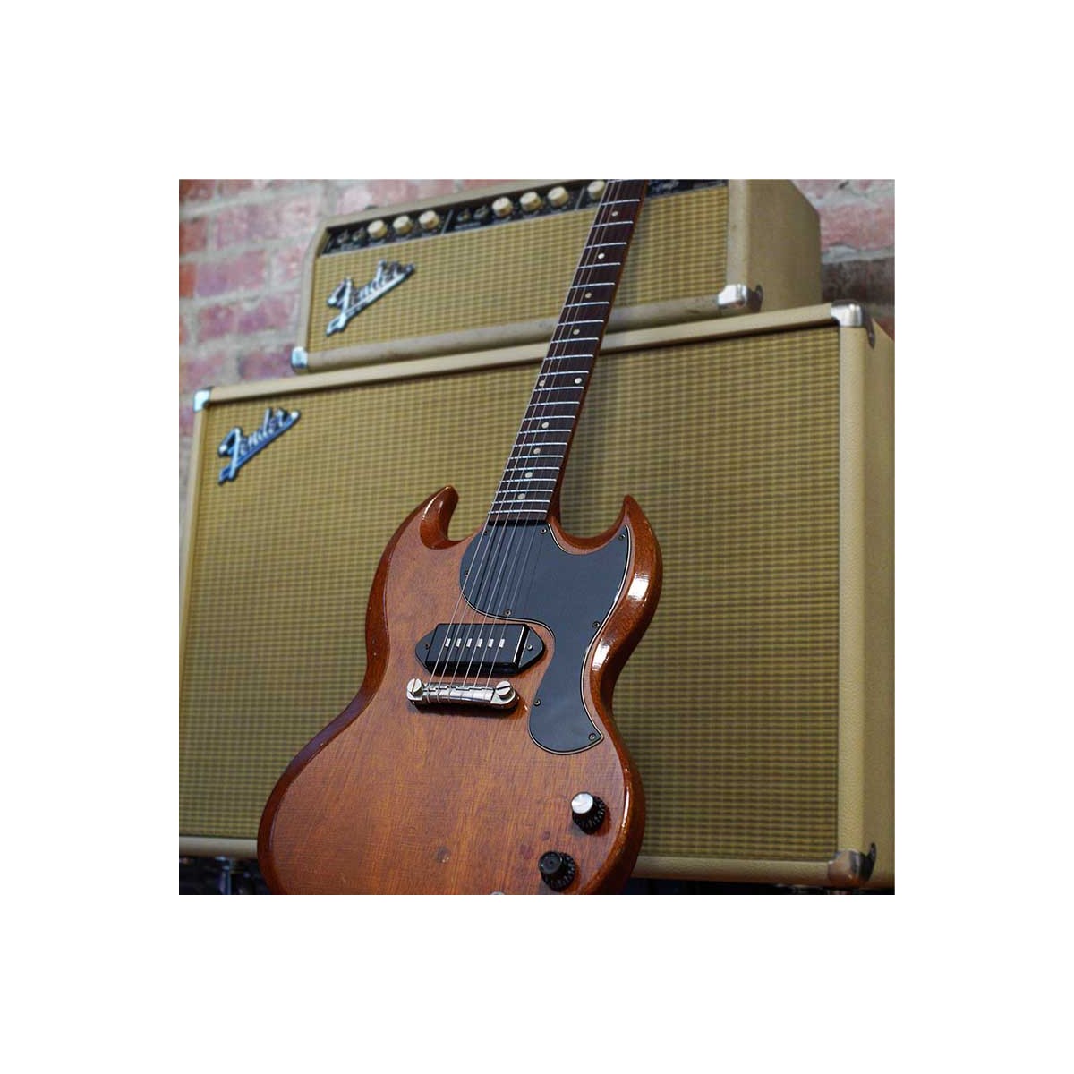 P-90 Staple Dogear medium wide Neck matt black