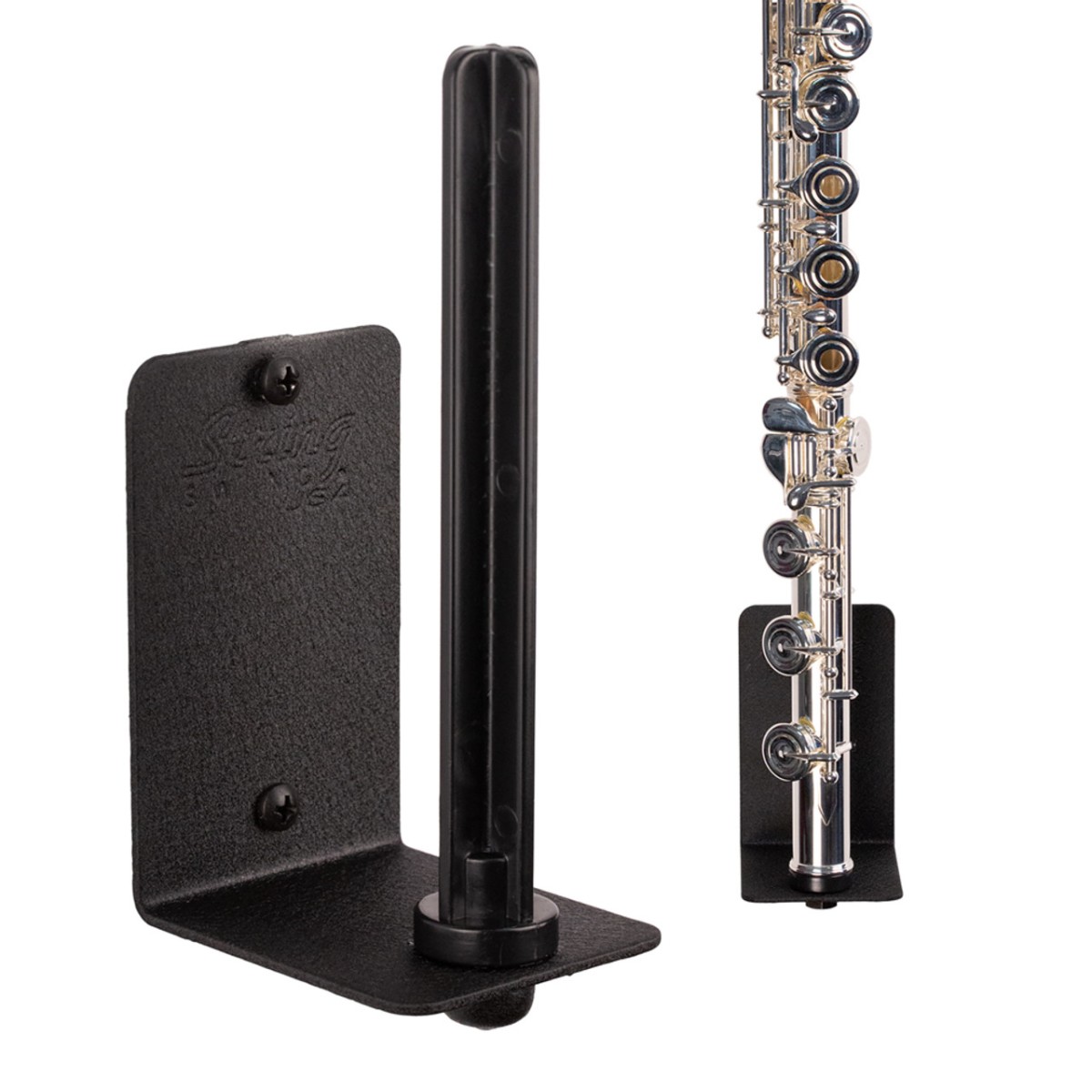 Flat Wall Mount Flute Holder BHH15