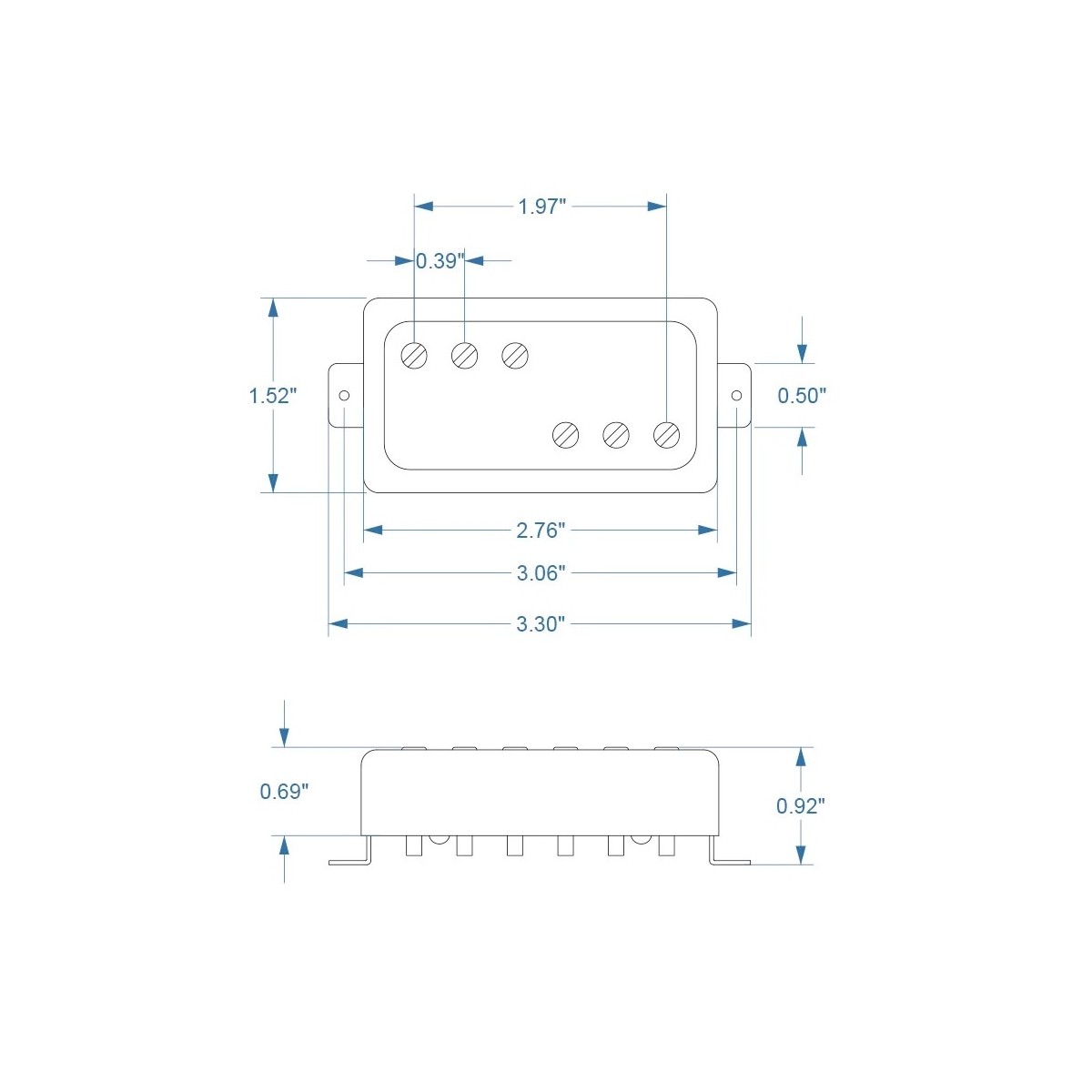 Novel DC-90 bridge matte black Nickel