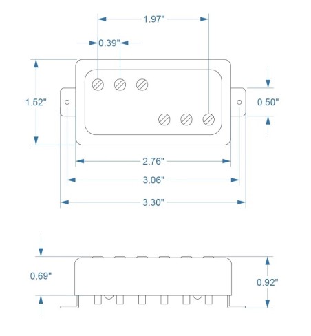 Novel DC-90 bridge matte black Nickel