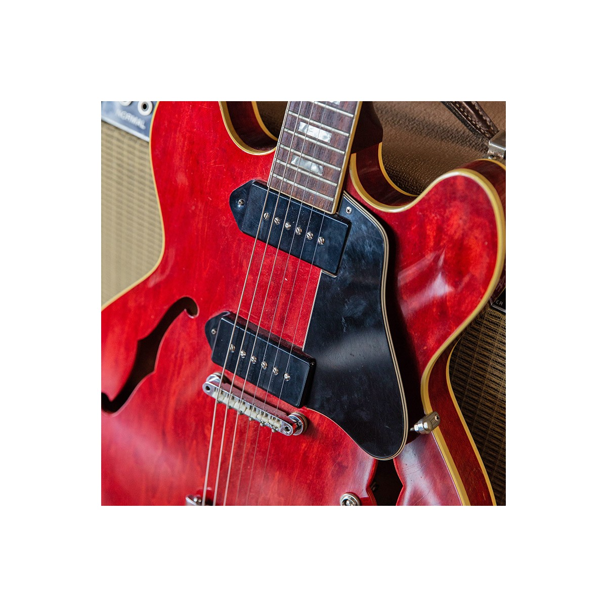 P90 Dogear set medium/wide neck & tall bridge black