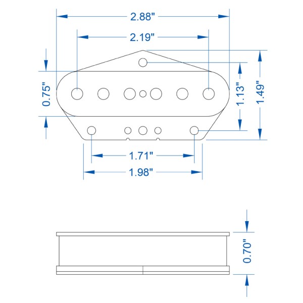 Alnico 3 T set nickel