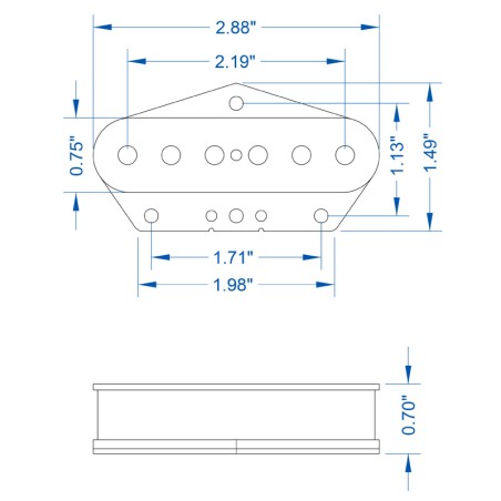 Alnico 3 T set nickel