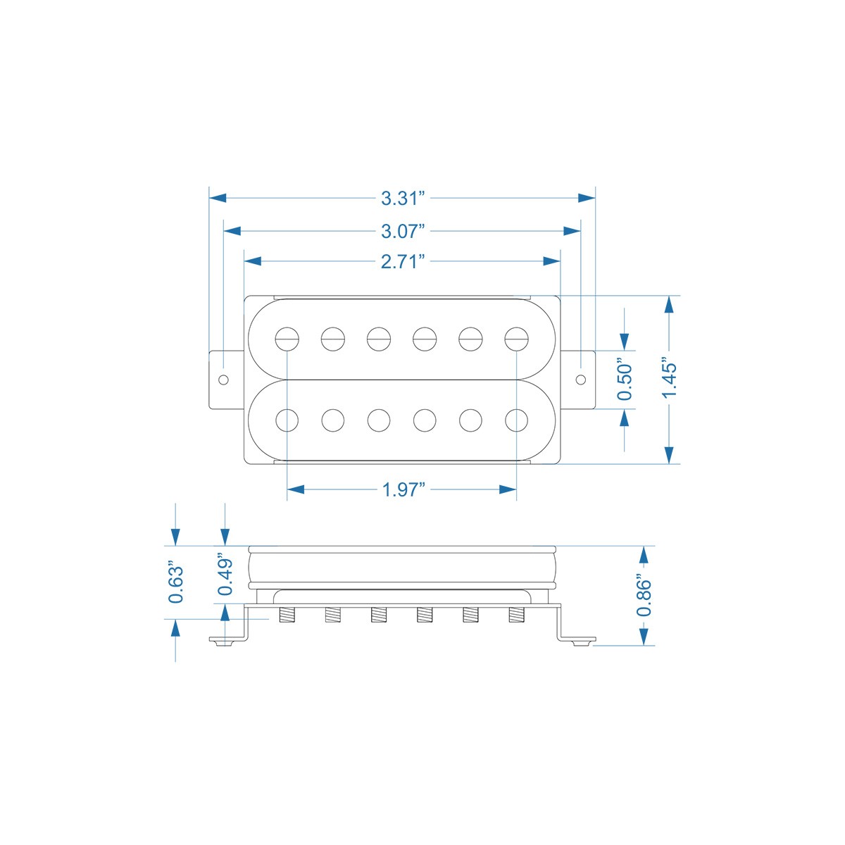 El Dorado humbucker F-space bridge 4C