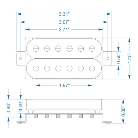 El Dorado humbucker F-space bridge 4C