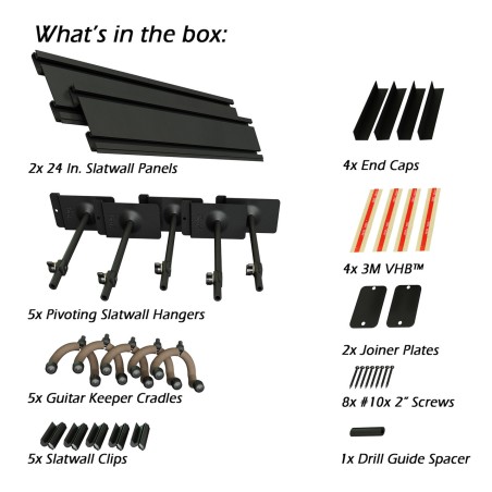 SW5RL 5 guitar wall rack white K yoke for electric and acoustic