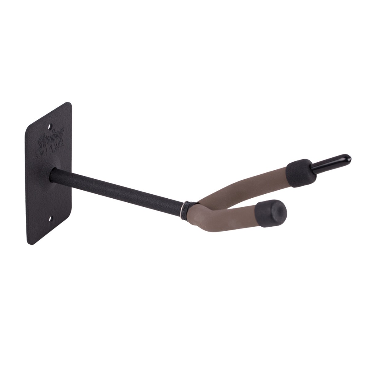 CC03F4 Flat wall mount cello hanger black