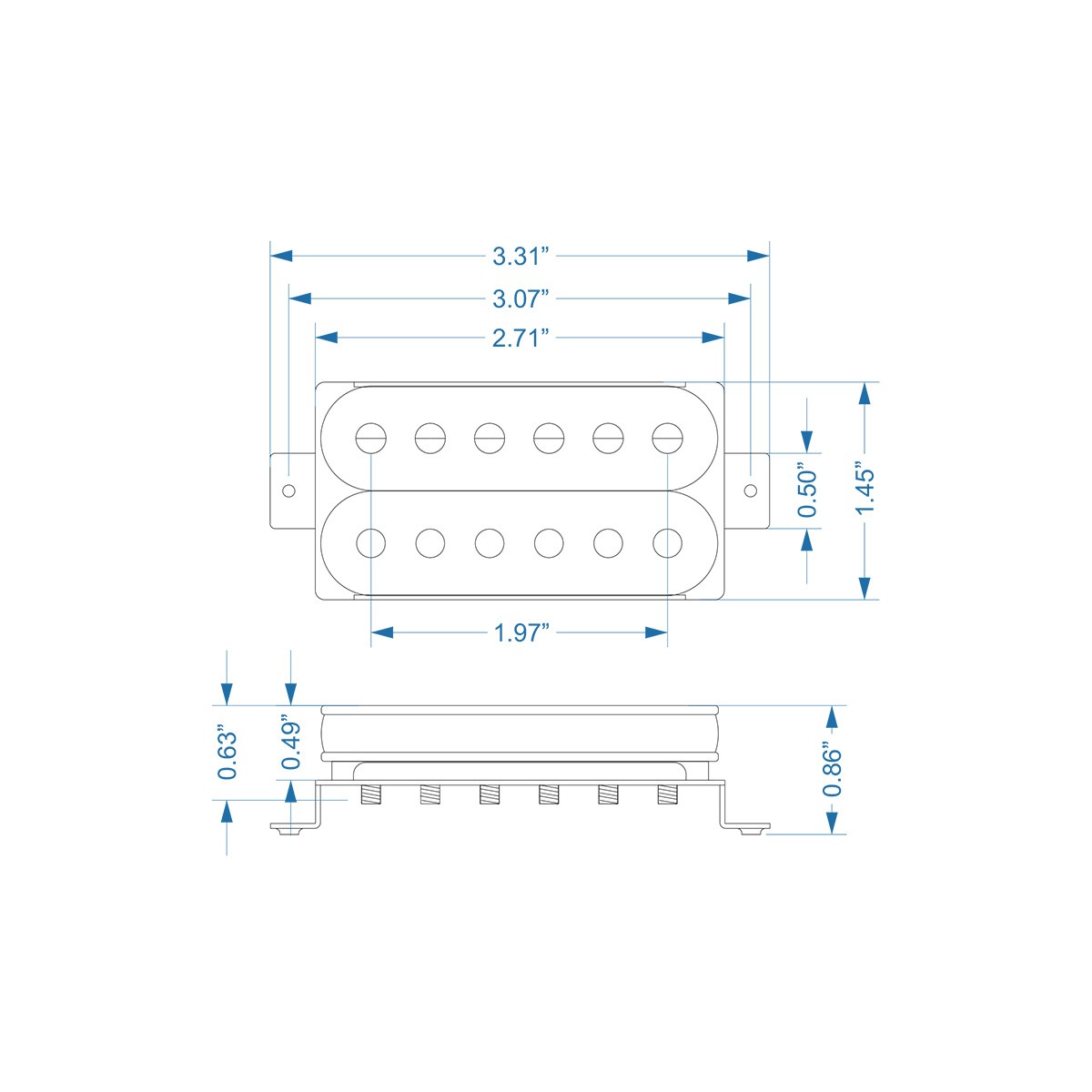 El Dorado humbucker bridge 4C